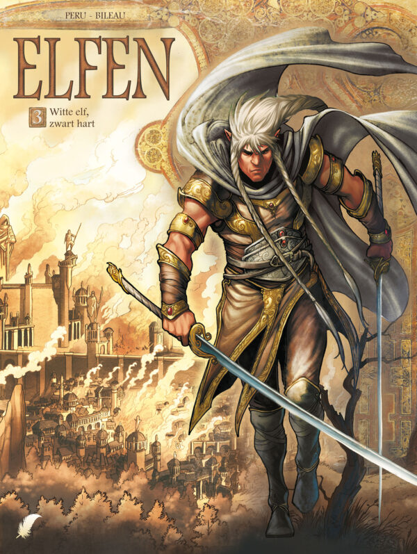 Witte elf, zwart haar